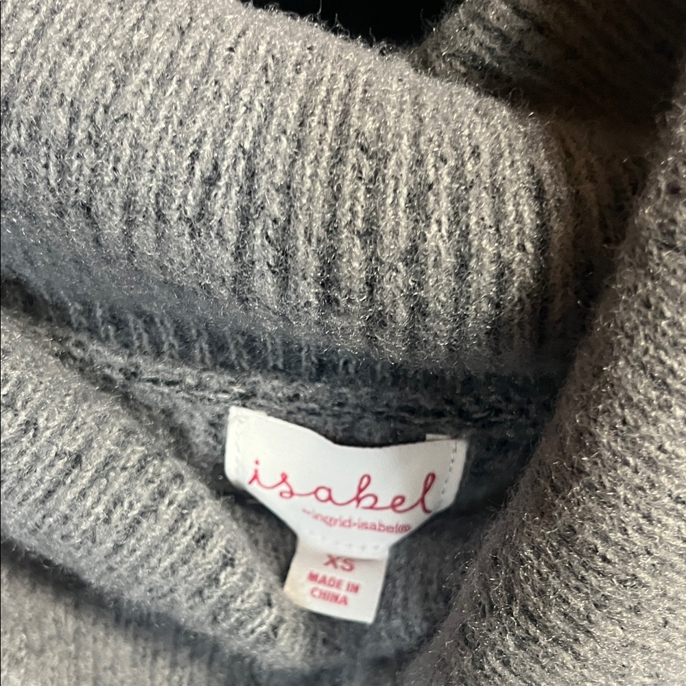 Isabel Maternity by Ingrid & Isabel Gray and Black Striped Sweater - Picture 3 of 3